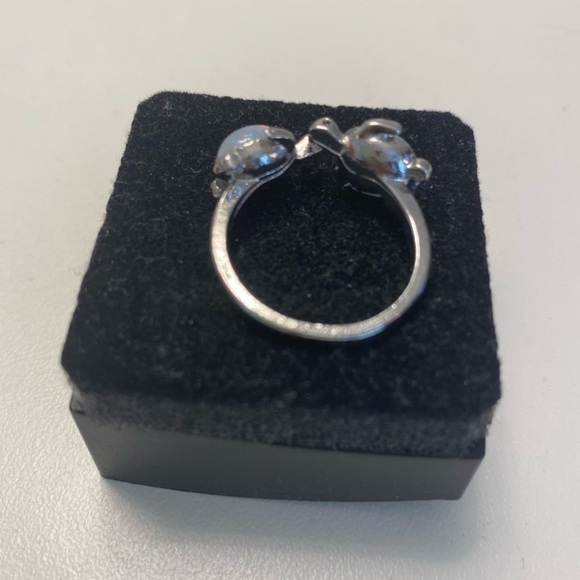 NEW Silver Turtle Opal Adjustable Ring -
Engraved "I Love You Forever" - Picture 7 of 12